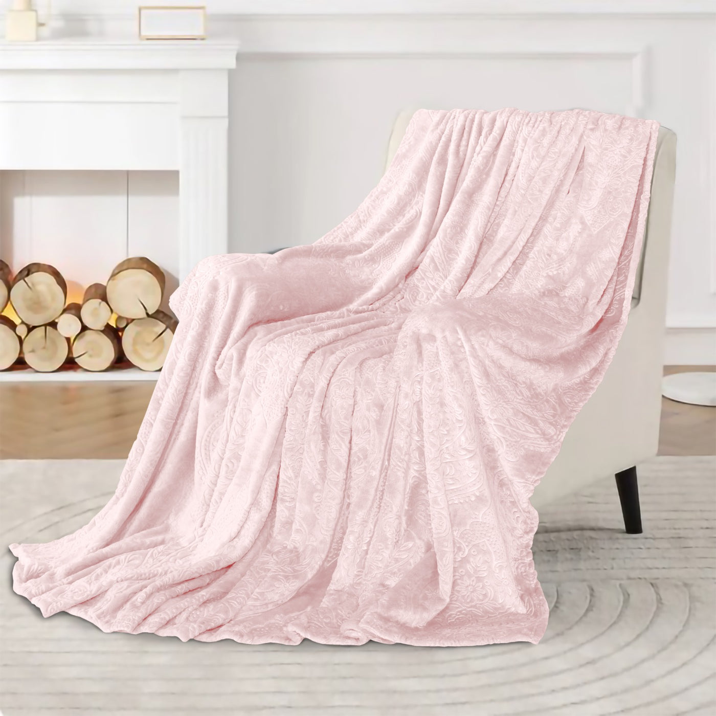 Super soft luxury blanket beige 02