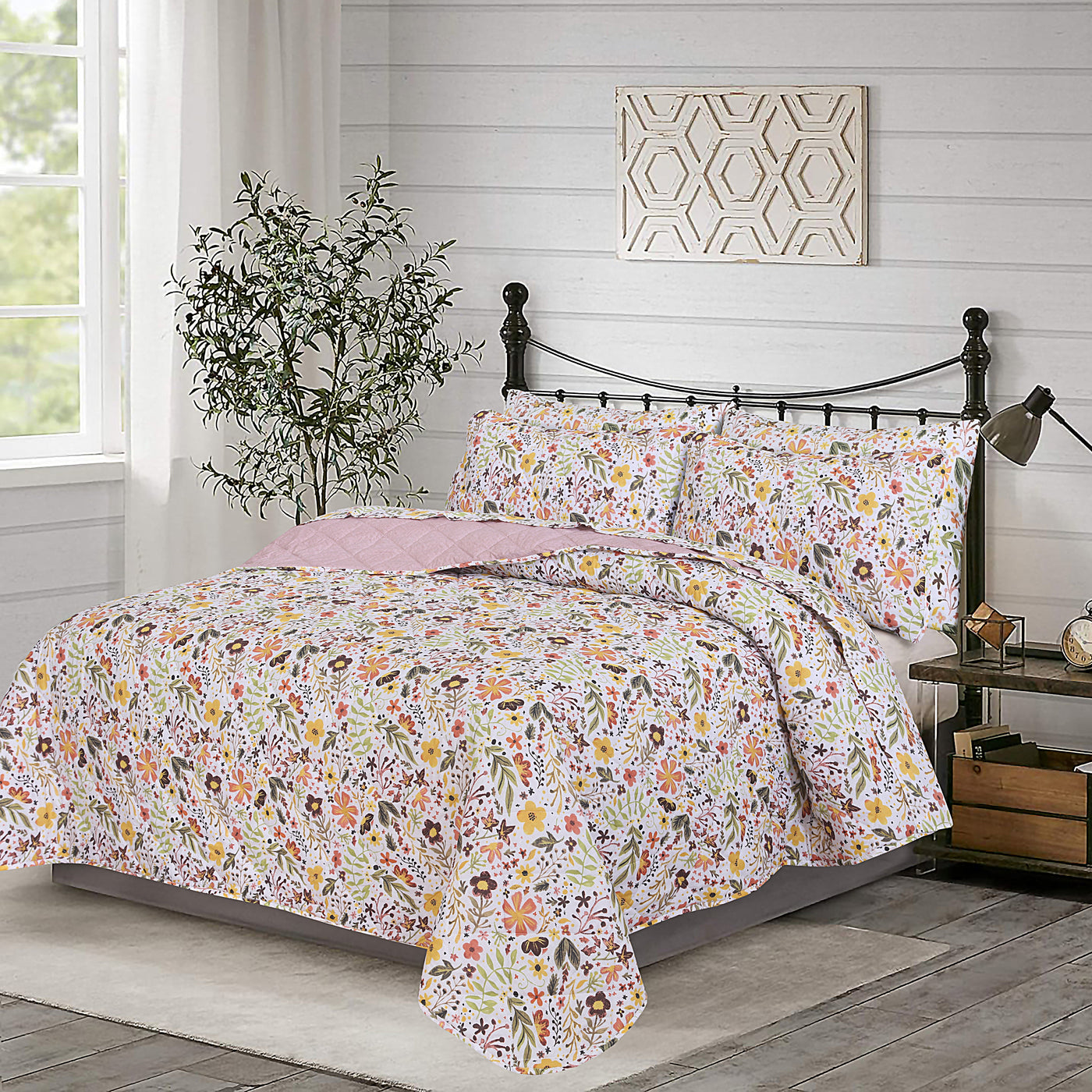 Quilted Summer Comforter 6 Pcs Set Design-7