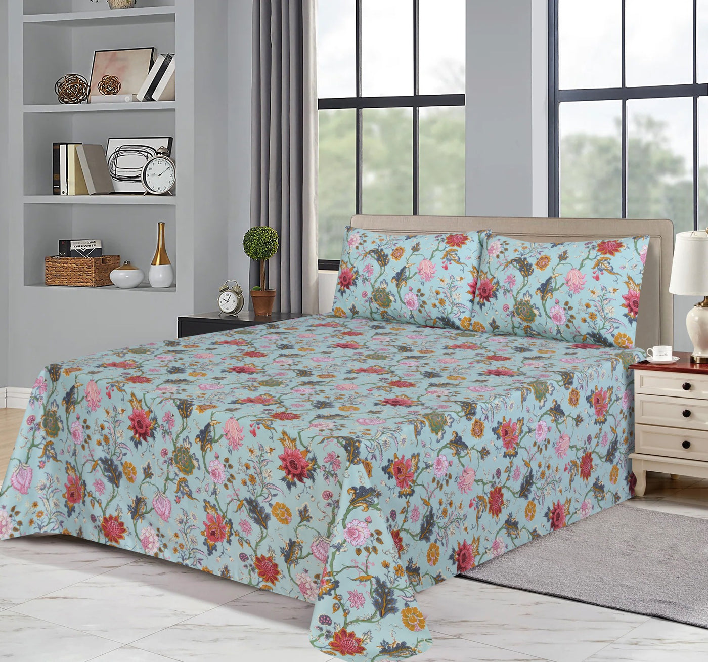 Cotton Satten BedSheet Design BS-229