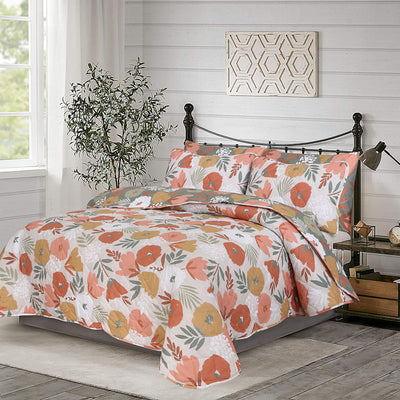 Quilted Summer Comforter 6 Pcs Set Design-11