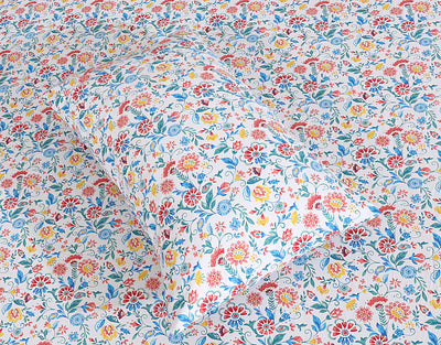 Floral Cotton Fitted Sheet Design FT-66