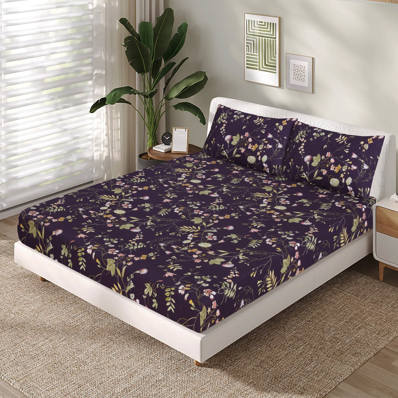 Cotton Fitted Sheet Design FT-86