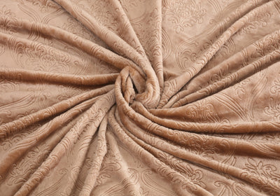 Super soft luxury blanket camel 01