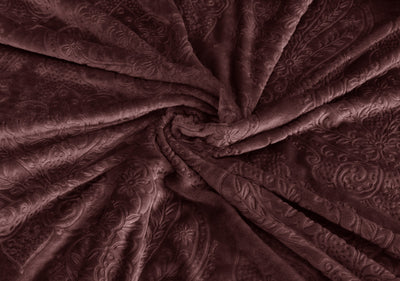 Super soft luxury blanket dark-mehroon 02