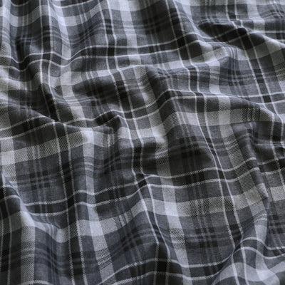 Flannel BedSheet Grey Check Design BS-90