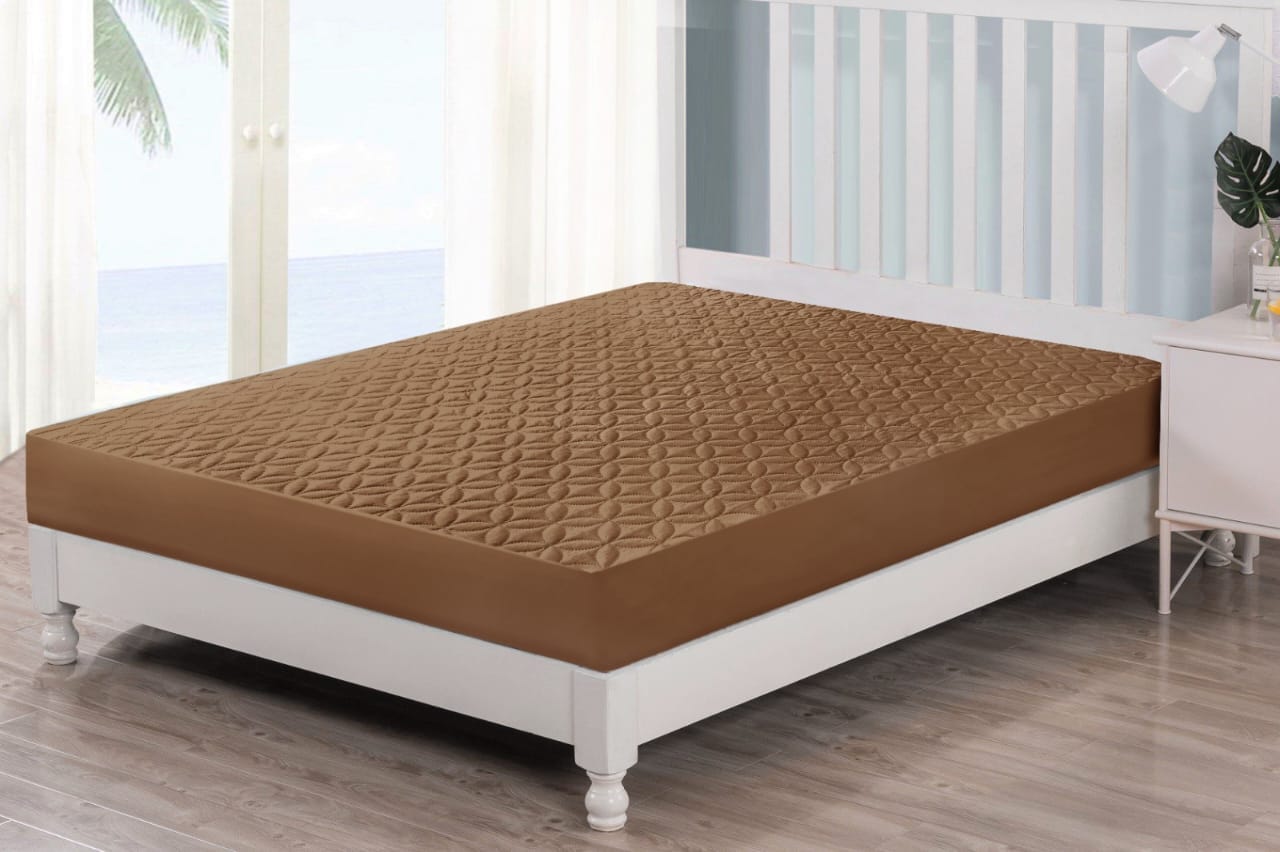 Quilted  Waterproof Mattress Protector-Mustard