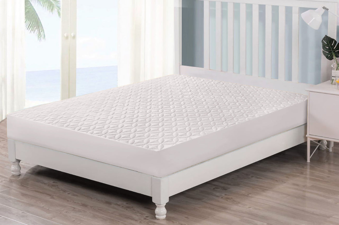 Quilted  Waterproof Mattress Protector-White Ultra Sonic